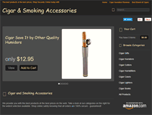 Tablet Screenshot of cigarsandsmokingaccessories.com